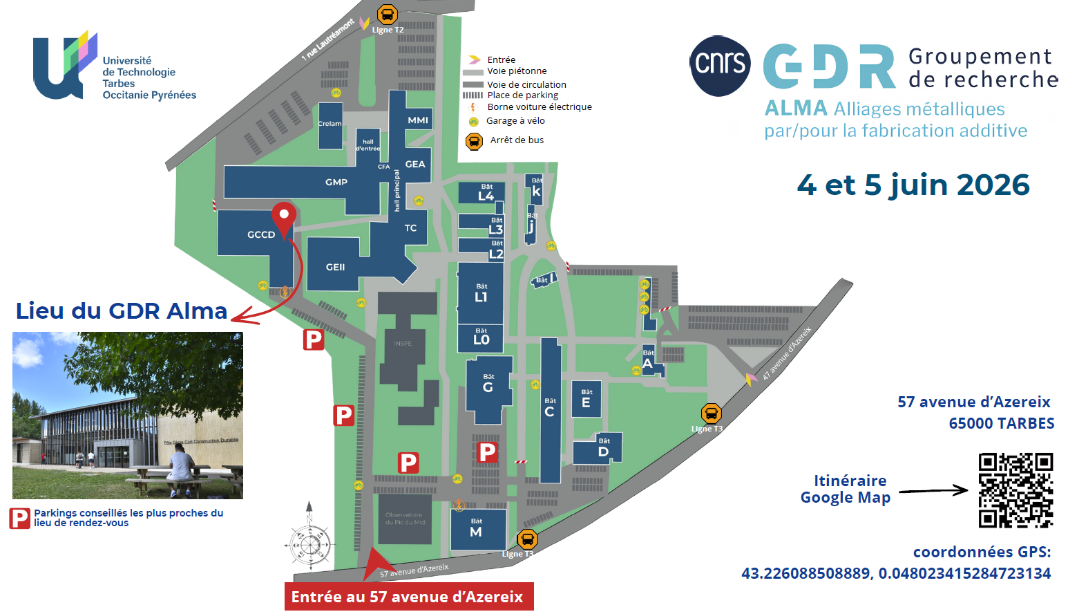 Plan et QR Code UTTOP